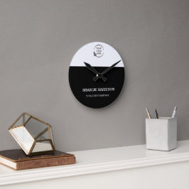 Reloj Redondo Mediano Tarjetas de presentación | Iconos de logotipo pers