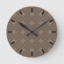 Reloj Redondo Mediano Taupe