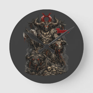 Reloj Redondo Mediano Tauro — El Señor de la Guerra Infernal