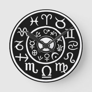 Reloj Redondo Mediano Tauro el zodiaco celestial toro