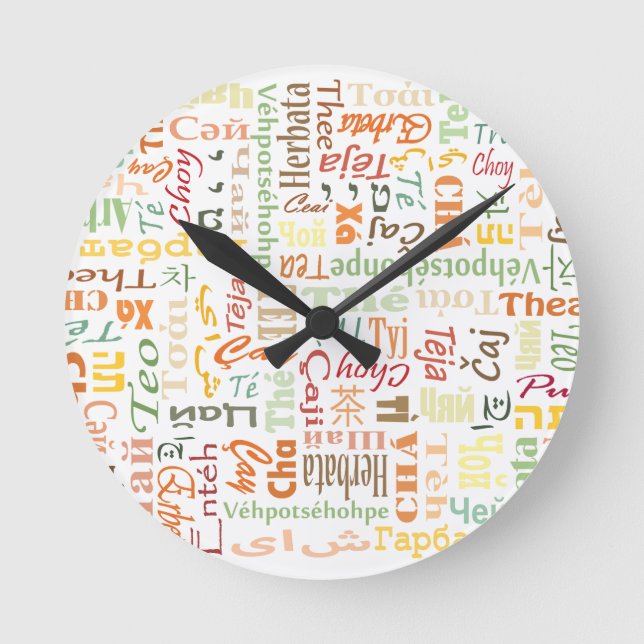 Reloj Redondo Mediano Té (Anverso)