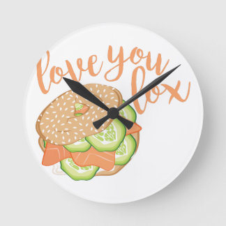 Reloj Redondo Mediano Te amo cariño