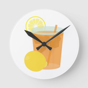 Reloj Redondo Mediano Té helado con limón
