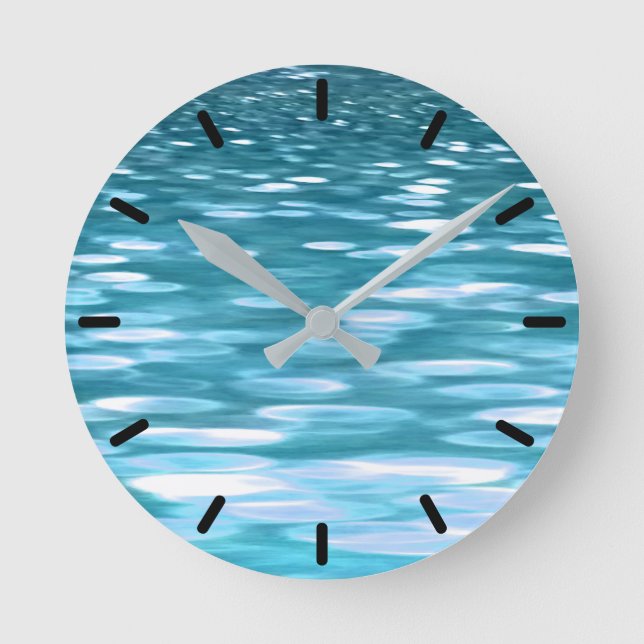 Reloj Redondo Mediano Teal shimmer (Anverso)