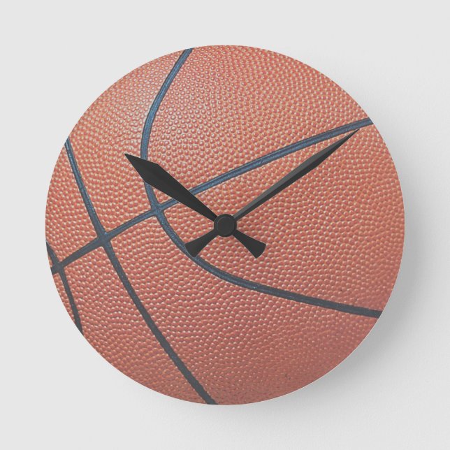 Reloj Redondo Mediano Team Spirit_Basketball texture look_Hoops Lovers (Anverso)