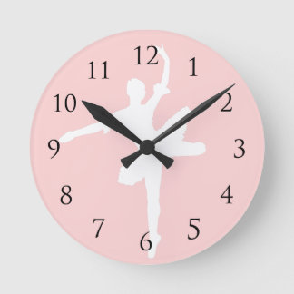 Reloj Redondo Mediano Tecleo de la pared del ballet