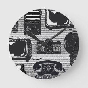 Reloj Redondo Mediano Tecnología retro
