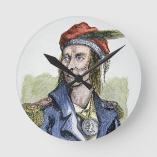 Reloj Redondo Mediano TECUMSEH (1768-1813) (grabado coloreado)