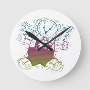 Reloj Redondo Mediano Teddy-Bear Angel