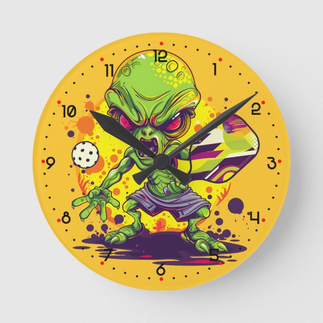 Reloj Redondo Mediano ¡Teme el dink! Pickleball  (Anverso)