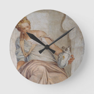 Reloj Redondo Mediano Templanza, de la pared de la sacristía (fresco)