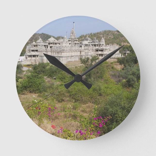 Reloj Redondo Mediano Templo de Ranakpur Jain, Ranakpur, Rajasthan, Indi (Anverso)