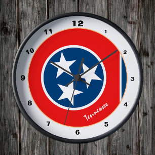 Reloj Redondo Mediano Tennessee Flag & Tennessee fashion /design USA