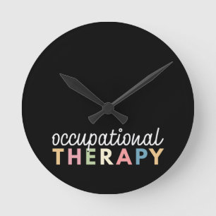 Reloj Redondo Mediano Terapeuta de Terapia Ocupacional COTA