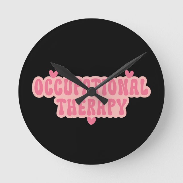 Reloj Redondo Mediano Terapia ocupacional (Anverso)