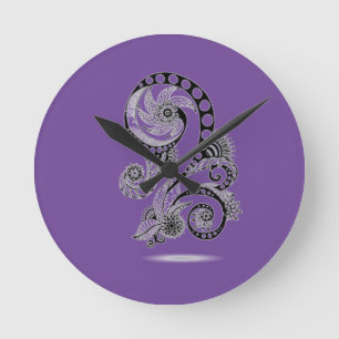 Reloj Redondo Mediano Terciopelo