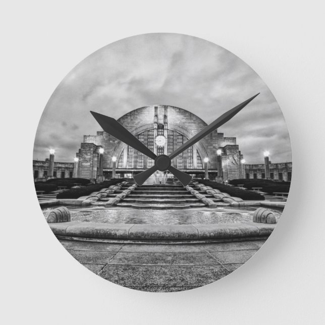 Reloj Redondo Mediano Terminal de Unión de Cincinnati (Anverso)