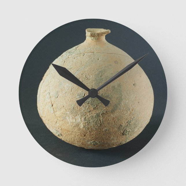 Reloj Redondo Mediano Terracota pot, Kalibangan, 2300-1750 a.C. (Anverso)