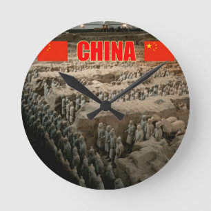Reloj Redondo Mediano Terracotta Army China - Pro Photo