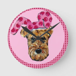 RELOJ REDONDO MEDIANO TERRIER AIREDALE