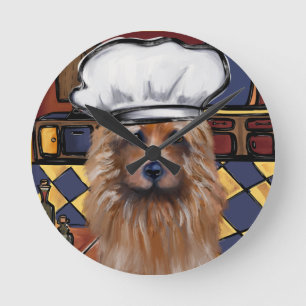Reloj Redondo Mediano Terrier Australiano