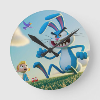 Reloj Redondo Mediano The angry rabbit 