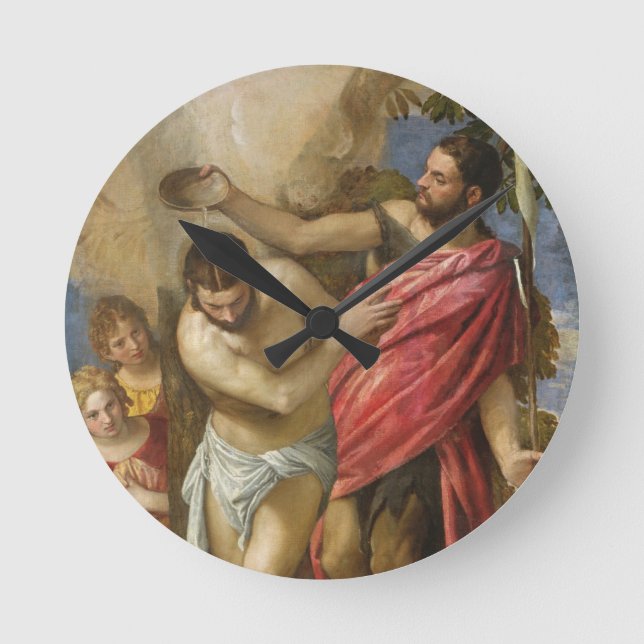 Reloj Redondo Mediano The Baptism of Christ (Anverso)