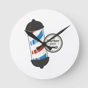 Reloj Redondo Mediano The Barber Shop