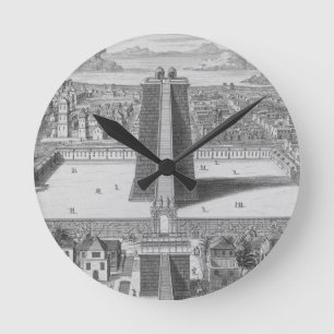 Reloj Redondo Mediano The Great Temple of Vitsliputsli in Mexico City, i
