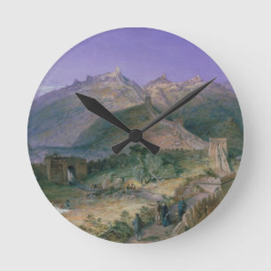Reloj Redondo Mediano The Great Wall of China, 1886 (w/c)
