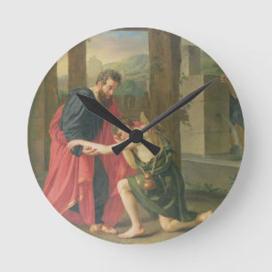 Reloj Redondo Mediano The Return of the Prodigal Son, 1823 (oil in canva