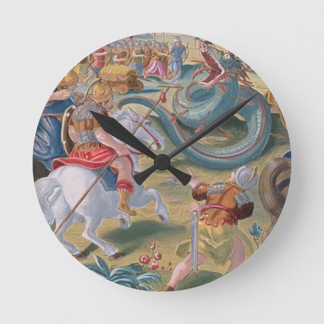 Reloj Redondo Mediano The Roman Consul Atilius Subdues the African Serpe (Anverso)