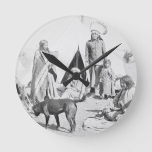 Reloj Redondo Mediano The Sioux Reservation at Pine Ridge, South Dakota,