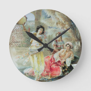 Reloj Redondo Mediano The Tambourine (w/c on paper)