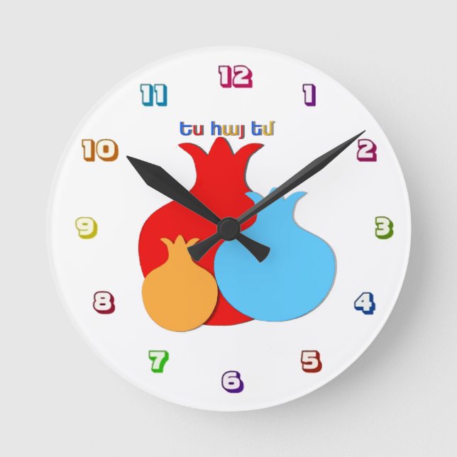 Reloj Redondo Mediano The Tricolor Acrylic Wall Clock (Anverso)