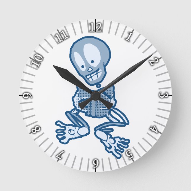 Reloj Redondo Mediano Thrilled Theona Skeleton with Book (Anverso)