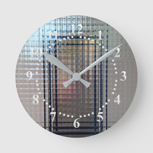 Reloj Redondo Mediano Through glass doors (Anverso)