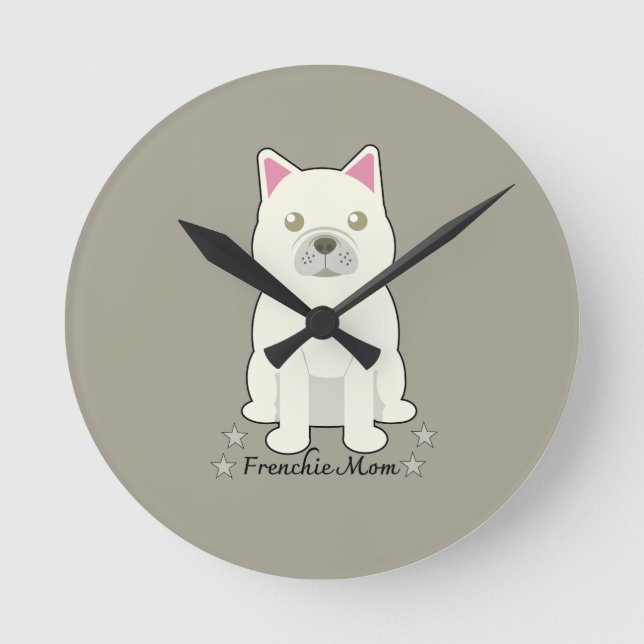 Reloj Redondo Mediano Throw Pillow (Anverso)