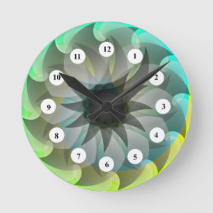 Reloj Redondo Mediano Tiburón espiral (cara clásica) de Kenneth Yoncich
