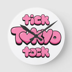 Reloj Redondo Mediano Tick Tock Tokyo O'clock