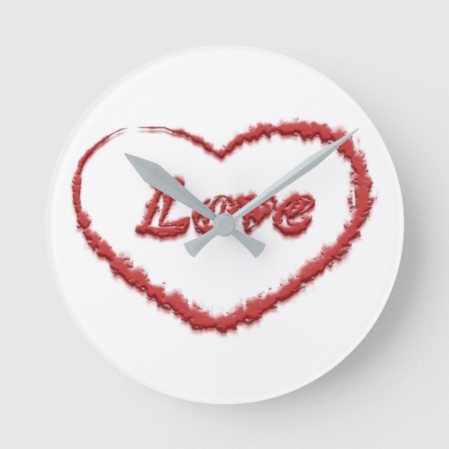 Reloj Redondo Mediano Tiempo de amor (Anverso)