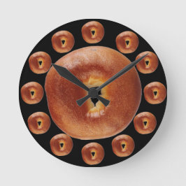 Reloj Redondo Mediano Tiempo de Bagel
