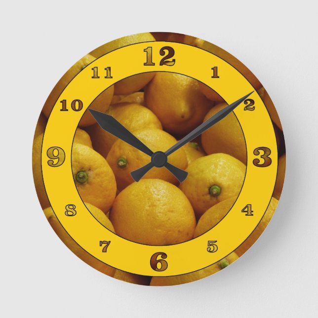 Reloj Redondo Mediano Tiempo de Lemonía (Anverso)