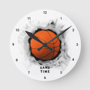 Reloj Redondo Mediano Tiempo de partido de baloncesto
