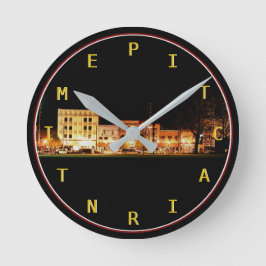 Reloj Redondo Mediano Tiempo de Pitcairn