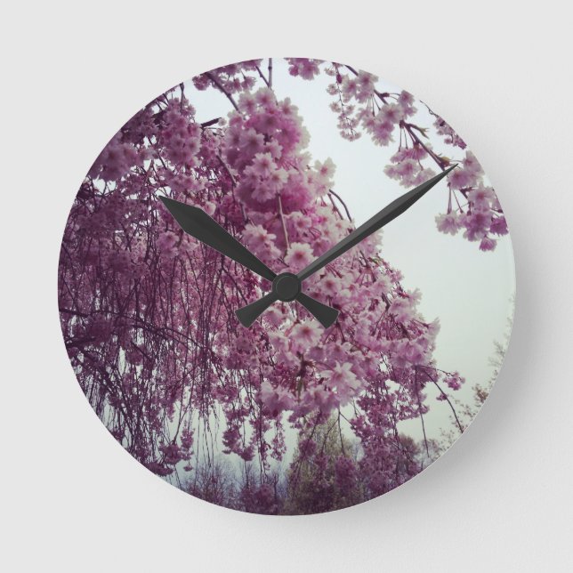 Reloj Redondo Mediano Tiempo de primavera (Anverso)