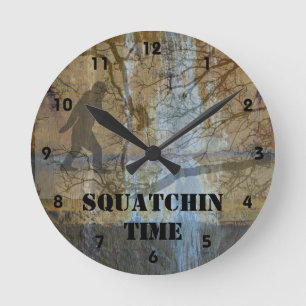 Reloj Redondo Mediano Tiempo de Squatchin