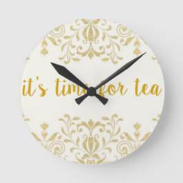 Reloj Redondo Mediano Tiempo de té