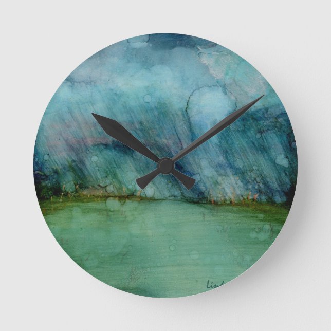 Reloj Redondo Mediano Tiempo de tormenta (Anverso)