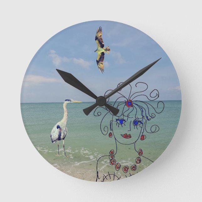 Reloj Redondo Mediano Tiempo de verano (Anverso)